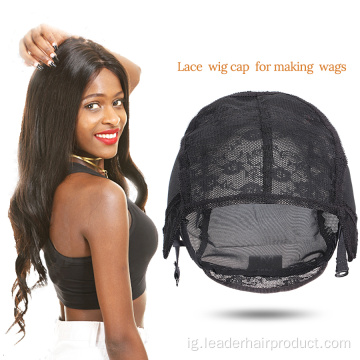 Black Beige Breathable Ugboro abụọ Lace Wig Caps